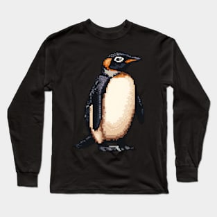 Penguin in Pixel Form Long Sleeve T-Shirt